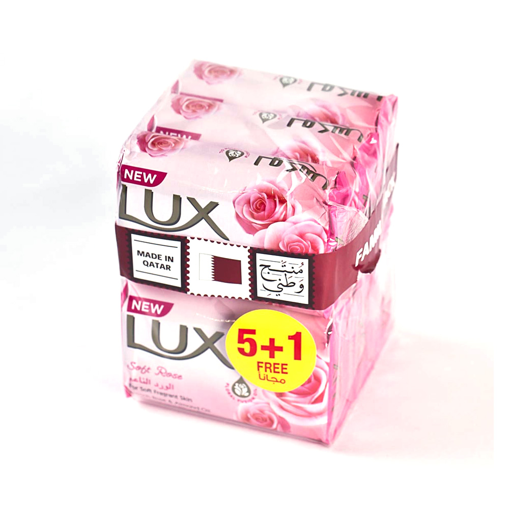 Lux Soft Rose SOAP Bar, 5+1x170gm