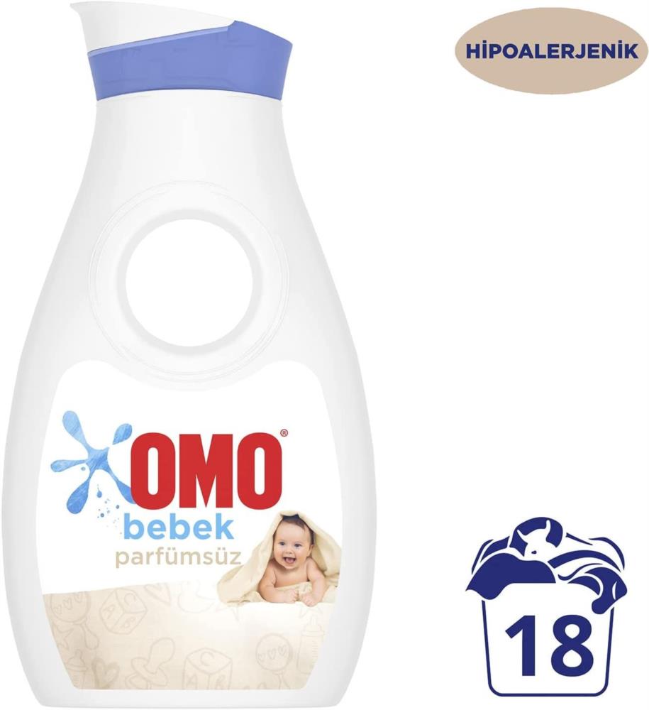 Omo Baby for Sensitive Skin Liquid Laundry Detergent, 900ML
