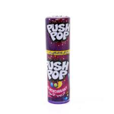 Bazooka Blackcurrant Push Pop Candy, 15gm