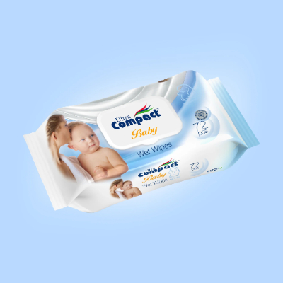 Ula Compact Sensitive Baby Wipes 72 Pcs
