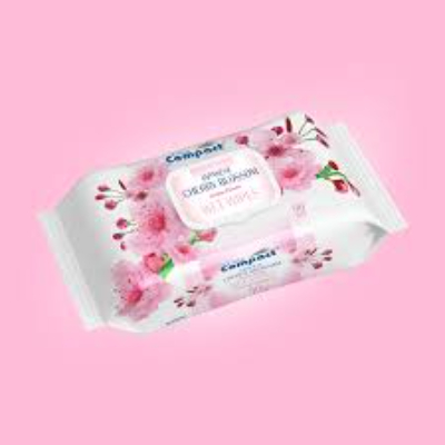 Ultra Compact Japanese Cherry Wet Wipes