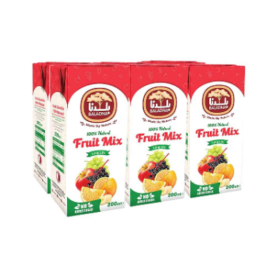 Baladna Mixed Fruit Juice 200 ML (6 Pcs)