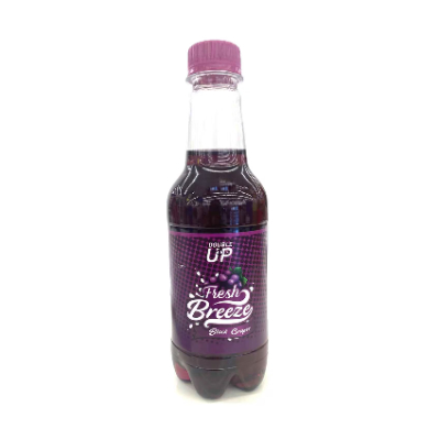 Double Up Fresh Breeze Black Grapes Drink Plastic Bottle, 350ML
