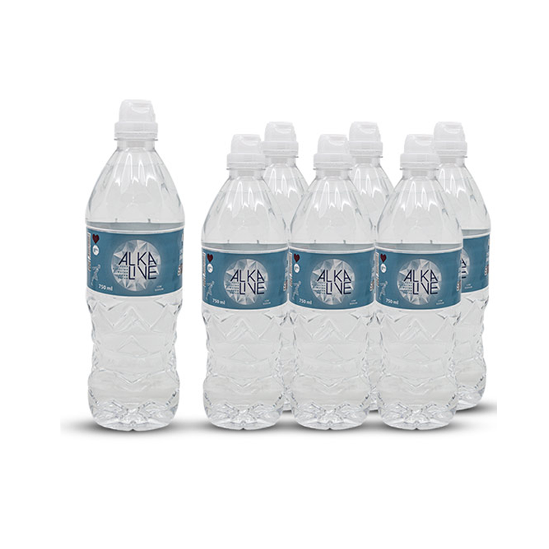 Alkalive Water Sports Bottle Shrink, 6x750ml