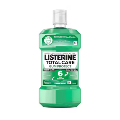 Listerine Total Care Gum Protect Fresh Mint Daily Mouthwash, 500ML