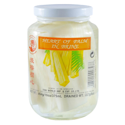 Cock Heart of Palm in Brine, 454gm