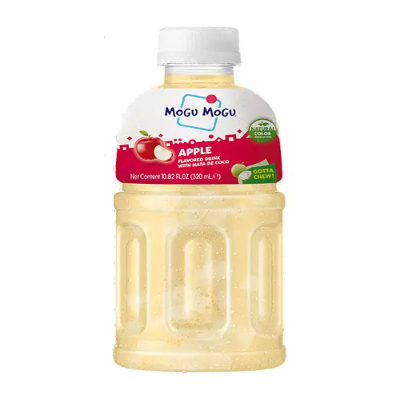 Mogu Mogu Apple Juice With Nata De Coco, 320ML
