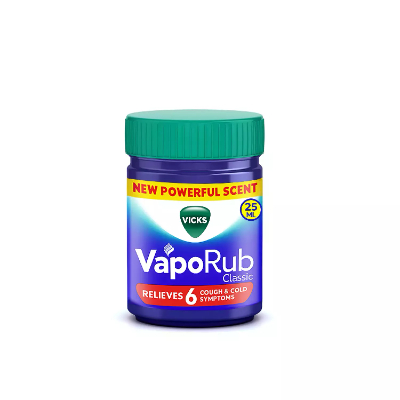 Vicks Vaporub With Menthol, Camphor & Eucalyptus Oil, 25ML