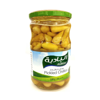Al Badia Chillies Pickles, 580gm