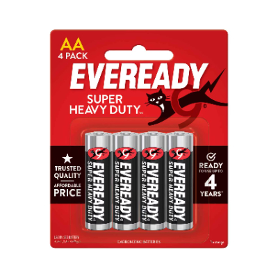Eveready 4-piece Heavy-duty Aaa Batteries