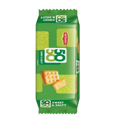 Britannia Fifty Fifty Biscuits, 71gm