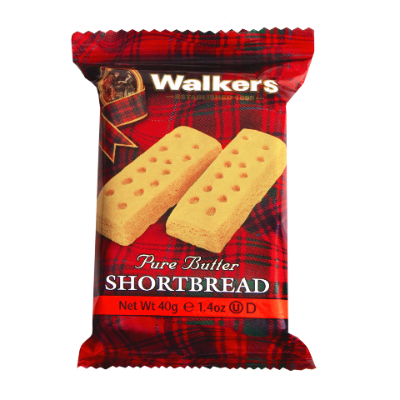 WALKERS PURE BUTTER SHORTBREAD FINGERS, 40G