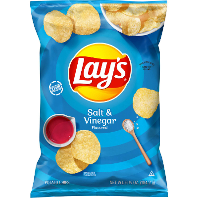 Lay's Salt & Vinegar Potato Chips, 184gm