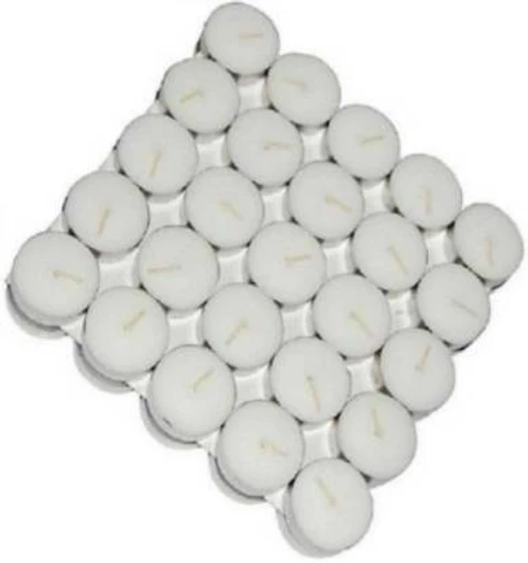Tiu White Tealight Candles, 50 Pieces