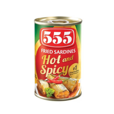 555 Fried Sardines, 3x155g
