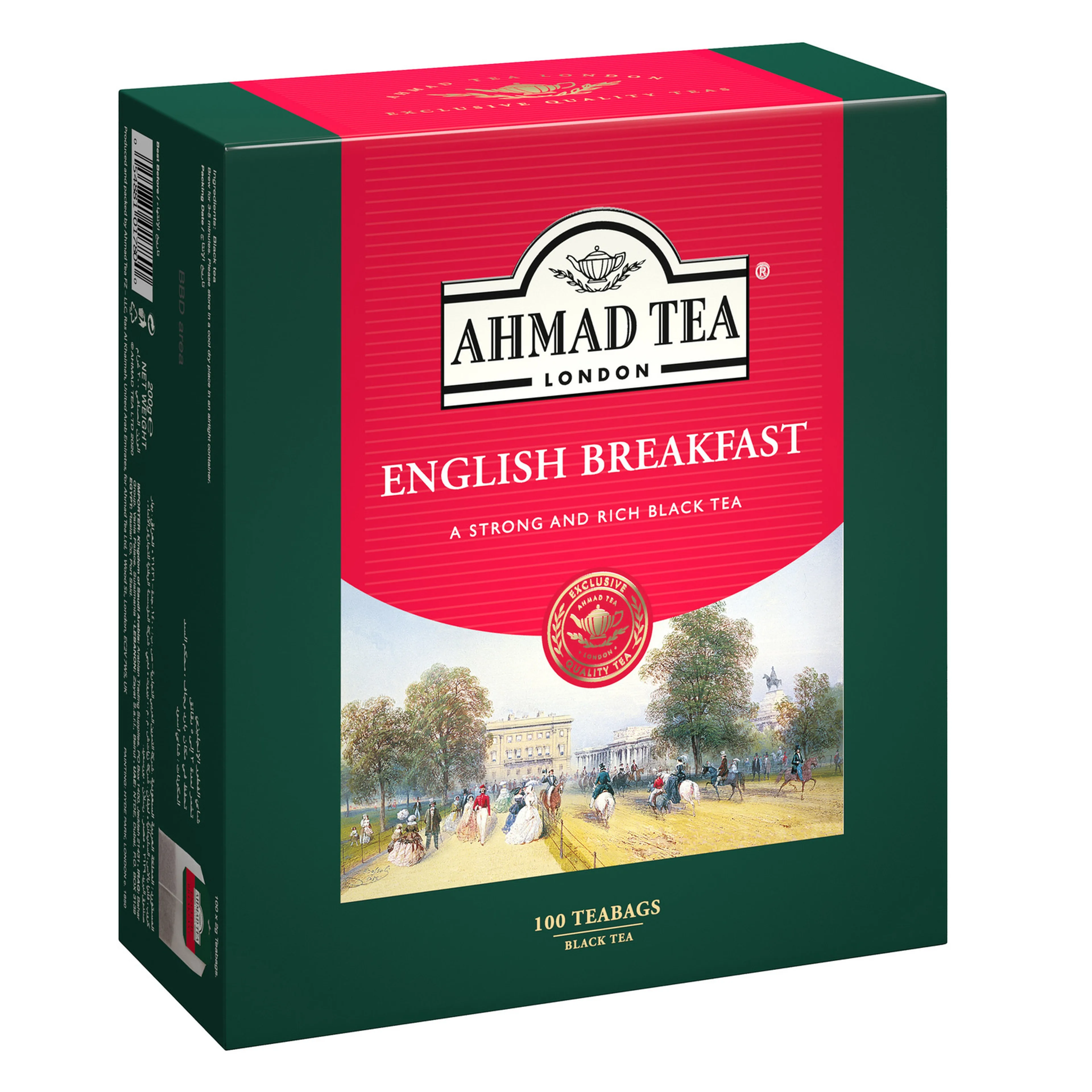 Ahmad Tea English Breakfast Teabags, 100 Pieces