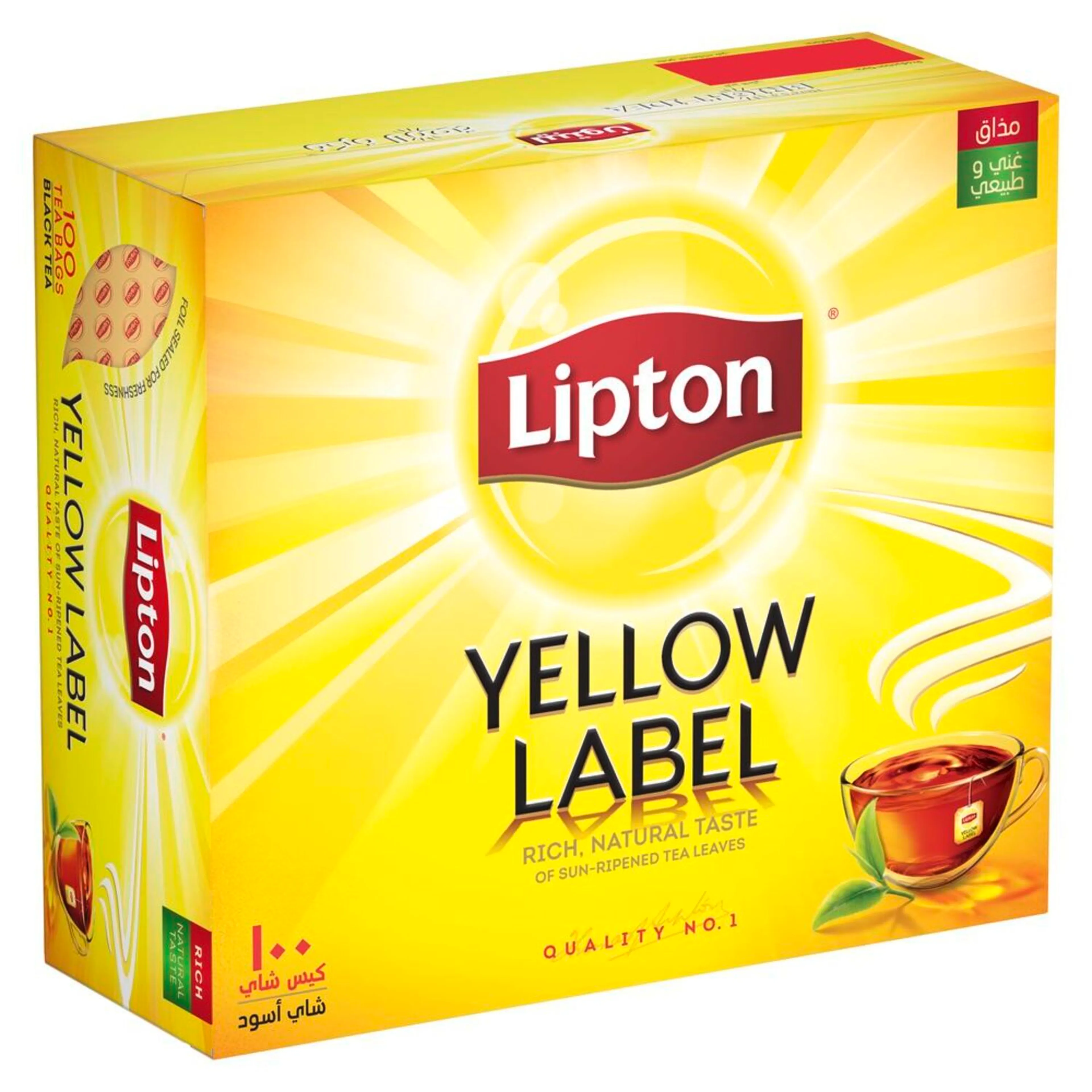 Lipton Yellow Label Black Tea Bags, 100 Teabags