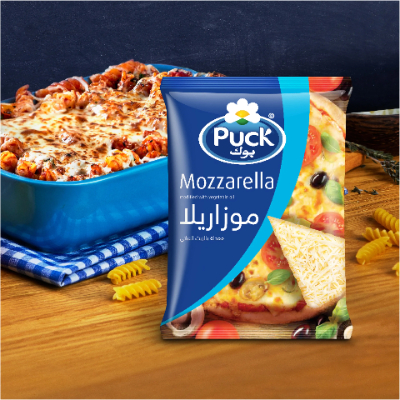 Puck Organic Shredded Mozzarella Cheese, 400gm