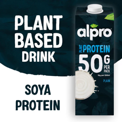 Alpro Plant Protein Plain Soya Drink, 1l