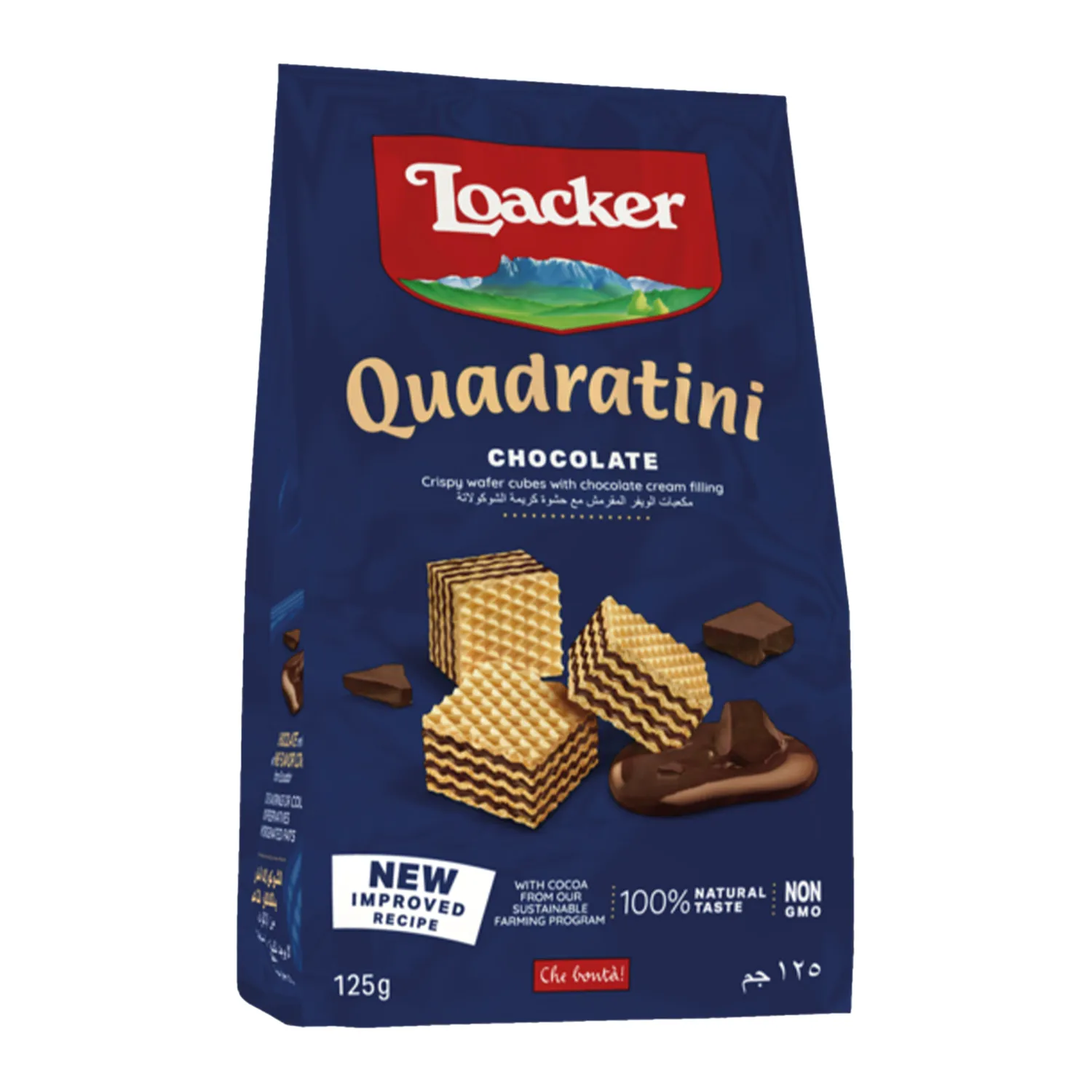 Loacker Quadratini Chocolate Wafer, 125g