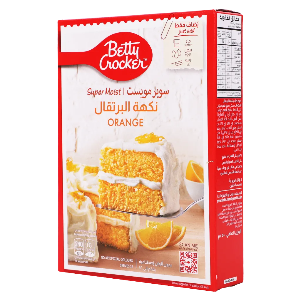 Betty Crocker Super Moist Orange Cake Mix, 500gM