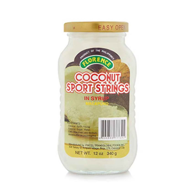 Florence Macapuno Coconut Sport Strings in Syrup, 340g