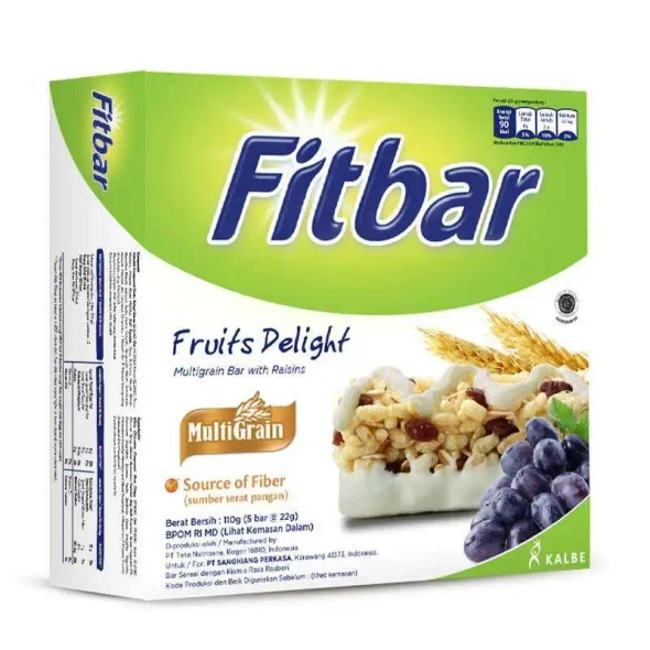 Fitbar Tiramisu Delight Cereal Bar With Coffee, 5x22g