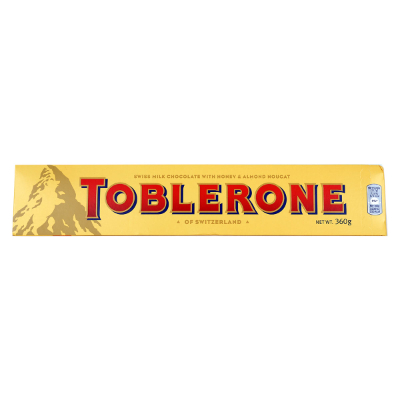 Toblerone Milk Chocolate With Honey 360g