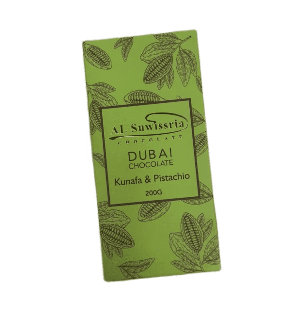 Al Suwissria Kunafa & Pistachio Chocolate Tablet, 200g